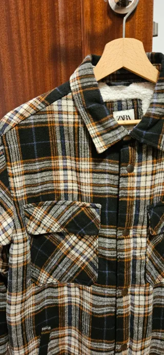 Chaqueta Zara cuadros hombre