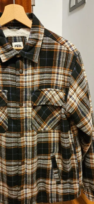 Chaqueta Zara cuadros hombre