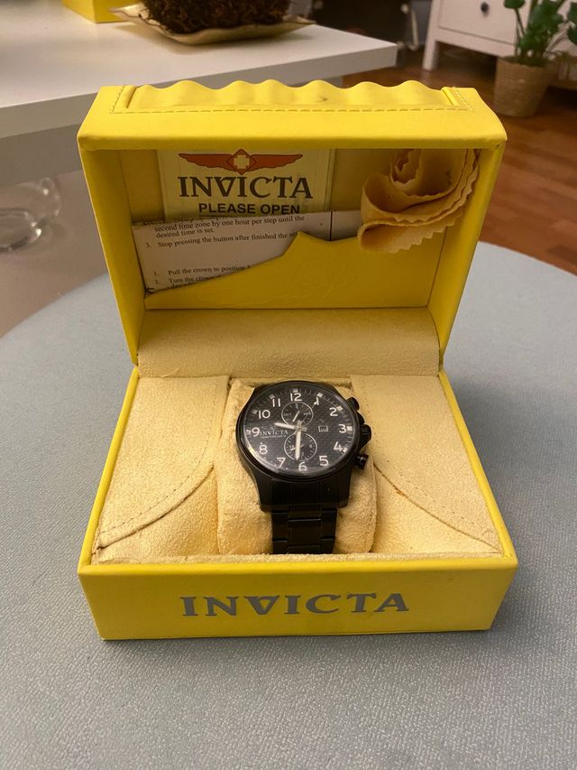 Reloj Invicta Cronógrafo Negro Hombre