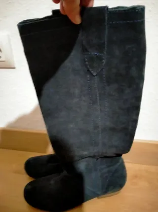 Botas altas ante azul t.38
