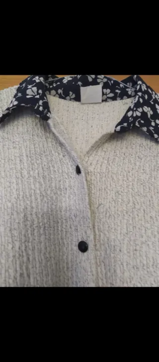 Blusa manga larga Gasa y Punto Mujer