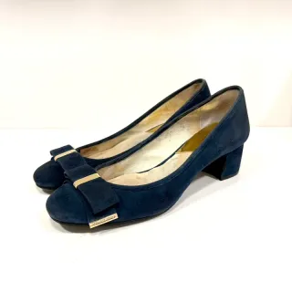 Michael Kors - Zapatos de ante azul con lazo