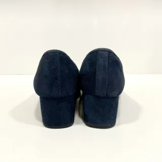 Michael Kors - Zapatos de ante azul con lazo