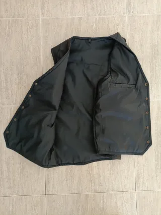 Chaleco vaquero cuero auténtico L Medidas indicada