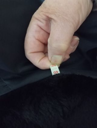 Abrigo imitación visón negro