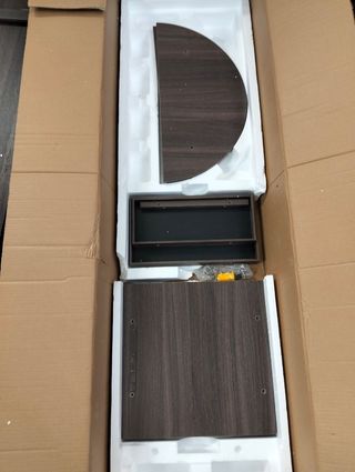 SONGMICS Espejo Joyero 360° LED 150cm Gris