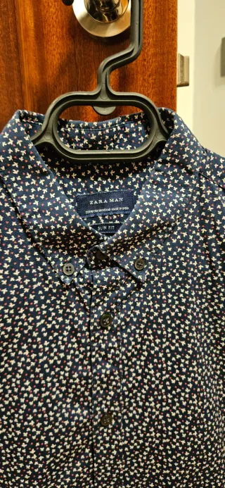 Camisa Zara estampada manga corta