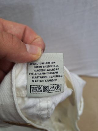 Pantaloni bianchi donna XS con strass