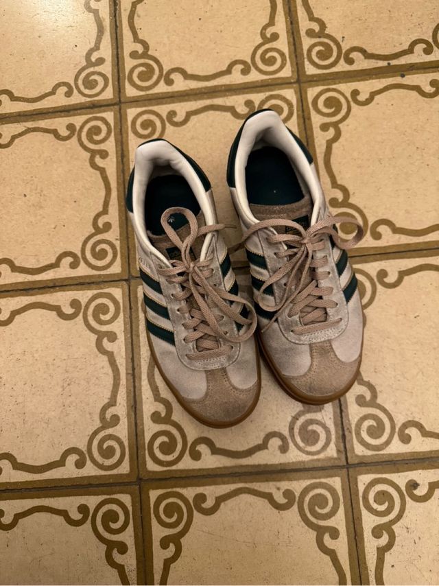 Adidas Gazelle Beige y Verde