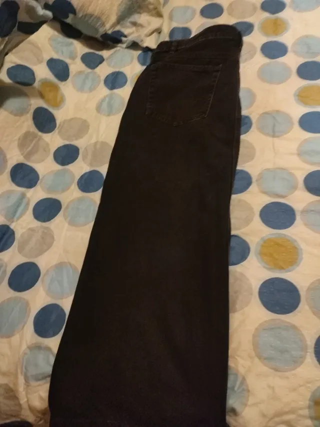 Falda larga vaquera negra