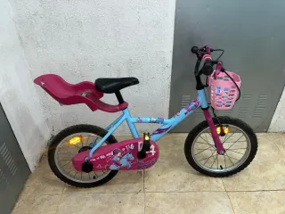 Bicicleta infantil niña rosa y azul