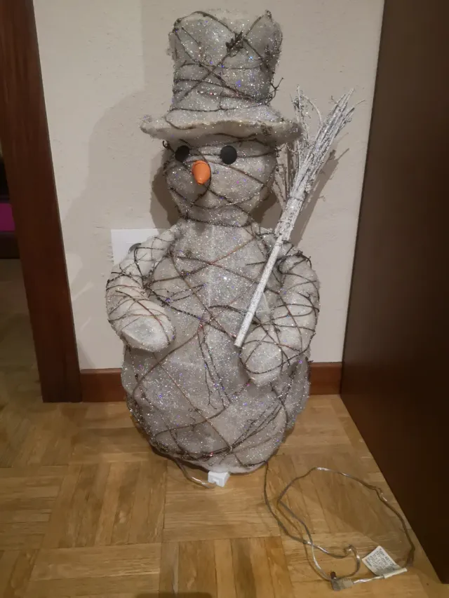 Muñeco Nieve Navideño Iluminado