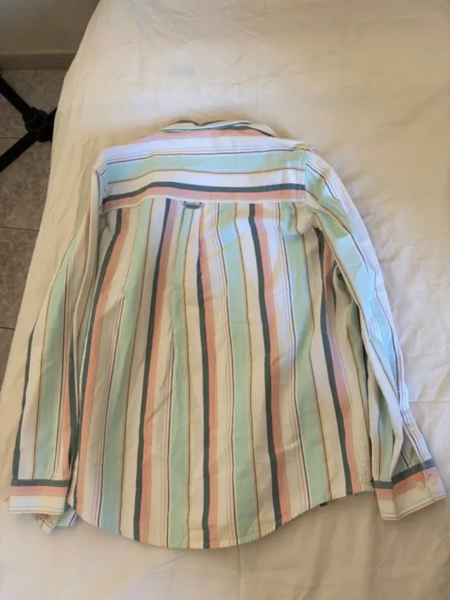 Camisa Zara Rayas Multicolor