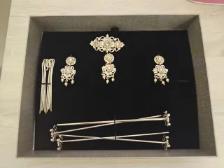 Aderezo Fallera Niña Plata