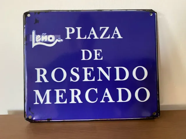 Placa Metálica Plaza Rosendo Mercado