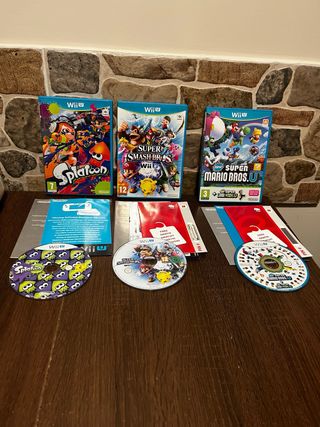 Lotto 3 giochi Wii U: Splatoon, Smash Bros, Mario