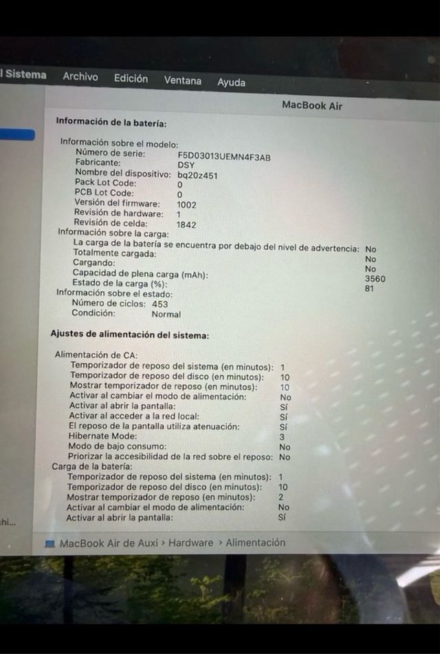 MacBook Air 2020 Plata