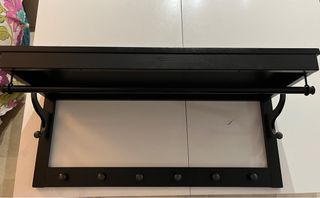 Perchero de pared Ikea negro