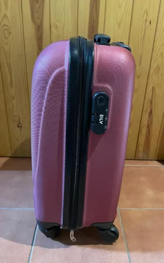 Maleta de cabina rosa/roja