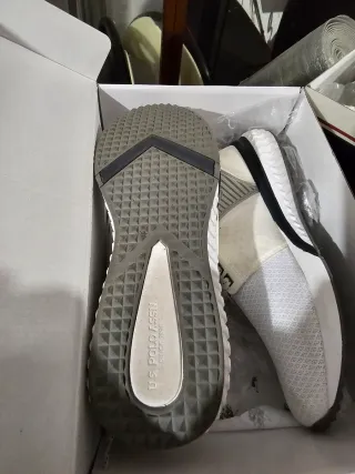Zapatillas US POLO Blancas Talla 42 + otro zapato