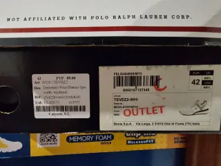 Zapatillas US POLO Blancas Talla 42 + otro zapato