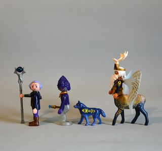 Playmobil Centauro, Genio, Perro y Cochero