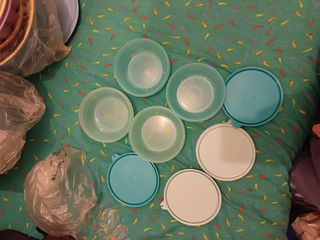 Set 4 Contenitori Tondi Tupperware 300 ml