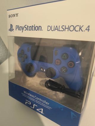 Mando PS4 Azul Nuevo