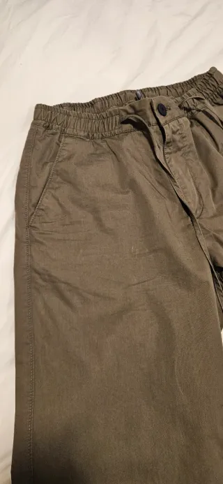 Pantalón Massimo Dutti Hombre Verde Oliva