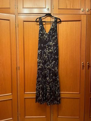 Vestido largo floral Zara Talla M