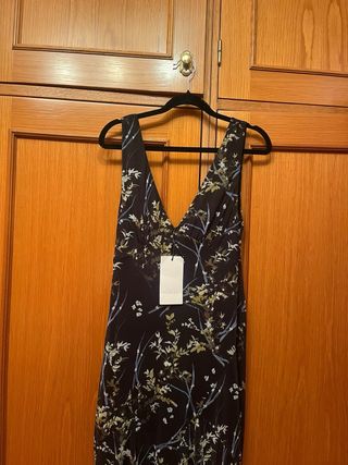 Vestido largo floral Zara Talla M