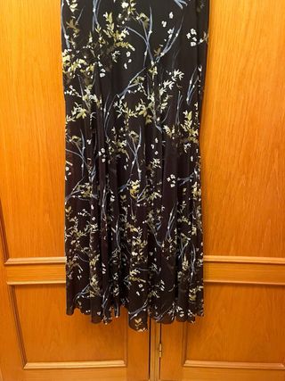 Vestido largo floral Zara Talla M