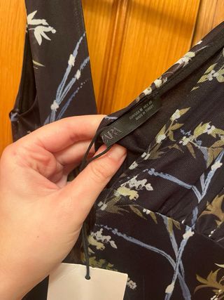 Vestido largo floral Zara Talla M