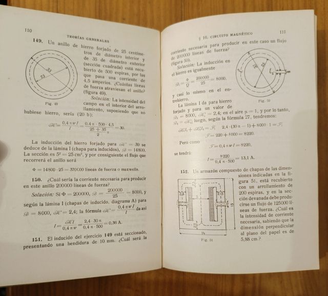 Libro Problemas electricidad antiguo