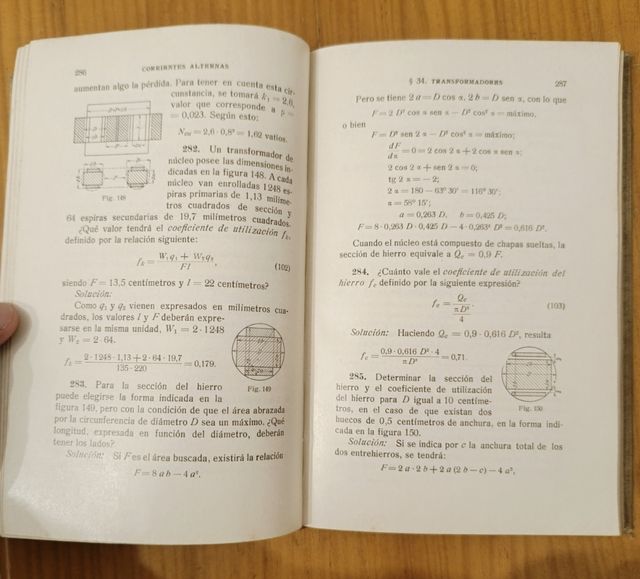 Libro Problemas electricidad antiguo