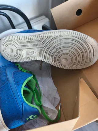 Zapatillas Nike Air Force 1 Hombre Azul/Verde