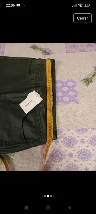 Pantalón pitillo verde