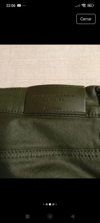 Pantalón pitillo verde