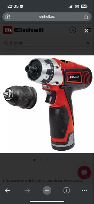 Taladro Einhell TC-CD 12 LI