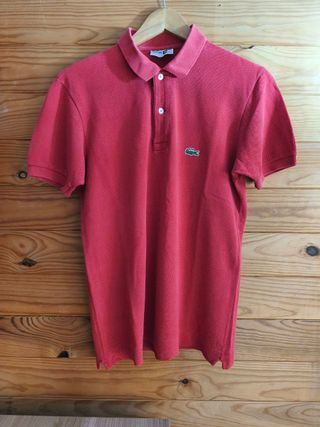 Polo Lacoste Color Rojo Talla S.