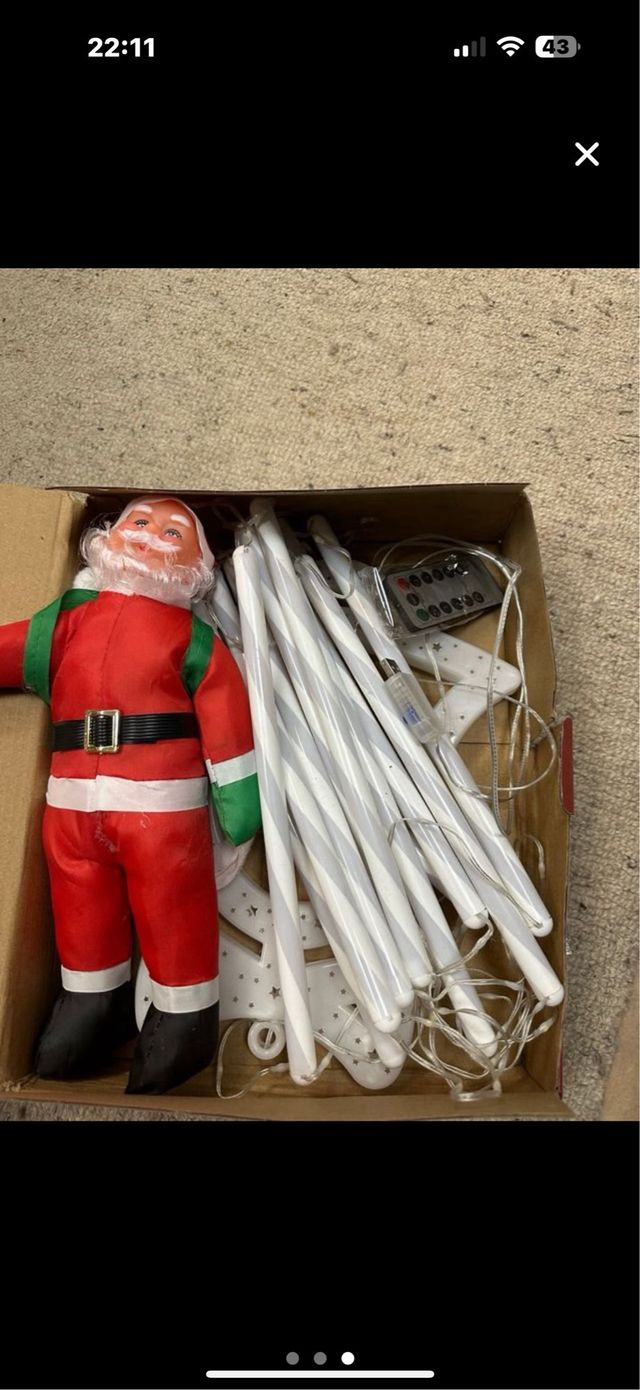 Luz LED Papá Noel Escalera USB