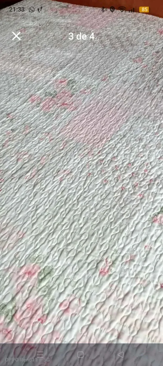 Colcha grande floral