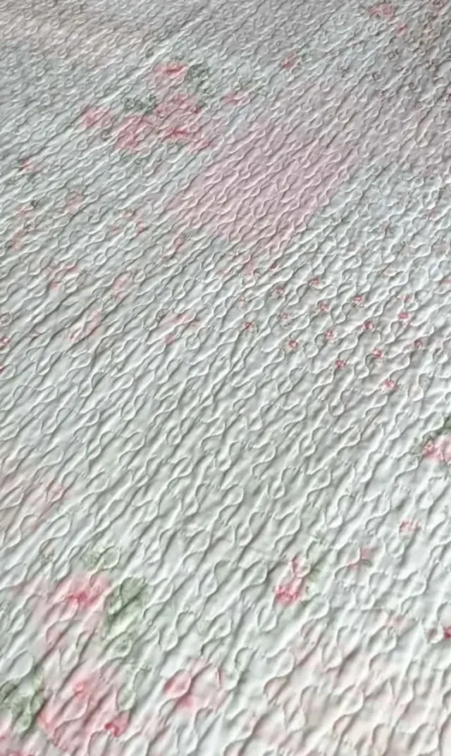 Colcha grande floral