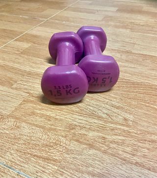 Mancuernas 1.5 kg (3.3 lbs) Morado