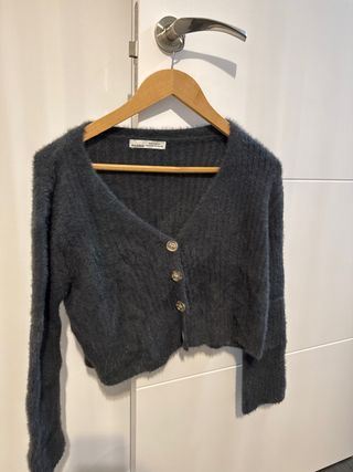 Jersey Pull&Bear gris lana XS