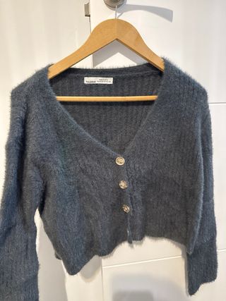 Jersey Pull&Bear gris lana XS