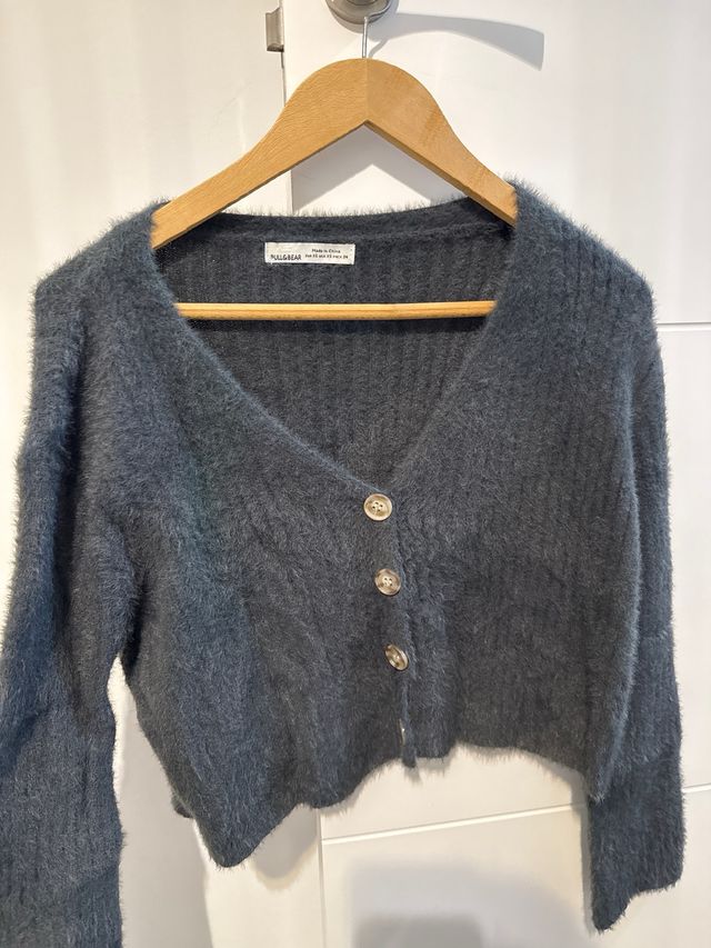 Jersey Pull&Bear gris lana XS