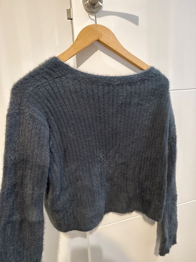 Jersey Pull&Bear gris lana XS