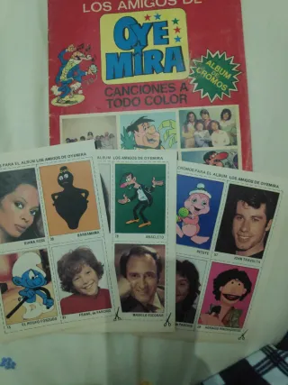 Álbum Oye Mira Bruguera 40 cromos + 12 sin