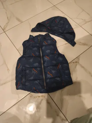 Gilet Bambino Blu con Dinosauri